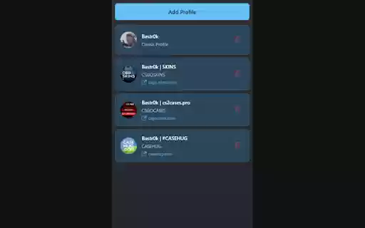 Steam Profile Changer  from Chrome web store to be run with OffiDocs Chromium online