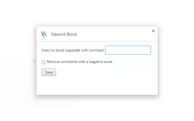 Steemit Block  from Chrome web store to be run with OffiDocs Chromium online