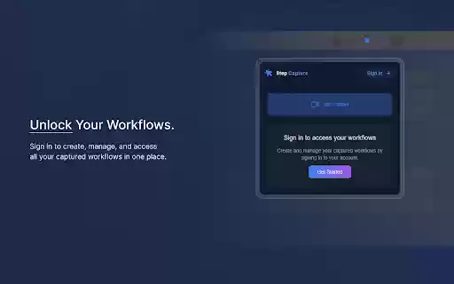Step Capture: Capture, Annotate, and Share Workflows  from Chrome web store to be run with OffiDocs Chromium online