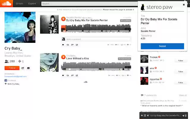 stereo paw ຈາກ Chrome web store ທີ່ຈະດໍາເນີນການກັບ OffiDocs Chromium ອອນໄລນ໌