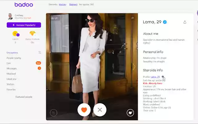 Steroids for Badoo v.1.5 from Chrome web store to be run with OffiDocs Chromium online Steroids for Badoo v.1.5 from Chrome web store to be run with OffiDocs Chromium online
