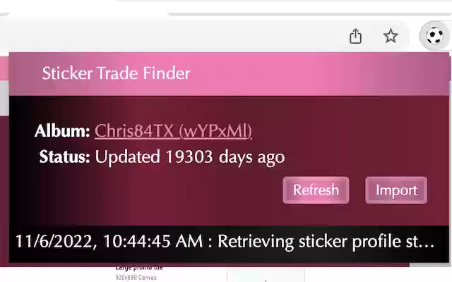 Sticker Trade Helper Extension  from Chrome web store to be run with OffiDocs Chromium online