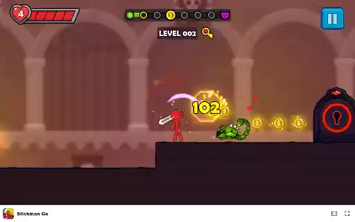 Stickman Go Game Experience High Speed Running Thrills!  from Chrome web store to be run with OffiDocs Chromium online