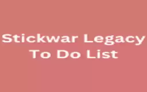 Stickwar Legacy To Do List from Chrome web store to be run with OffiDocs Chromium online Stickwar Legacy To Do List from Chrome web store to be run with OffiDocs Chromium online