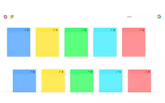 Sticky Notes  from Chrome web store to be run with OffiDocs Chromium online