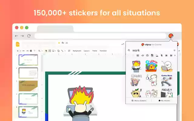 Stipop for Chrome  from Chrome web store to be run with OffiDocs Chromium online