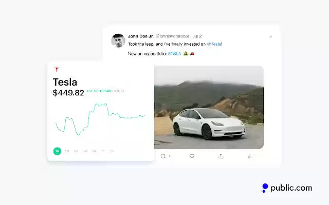 Stock Charts by Public.com  from Chrome web store to be run with OffiDocs Chromium online