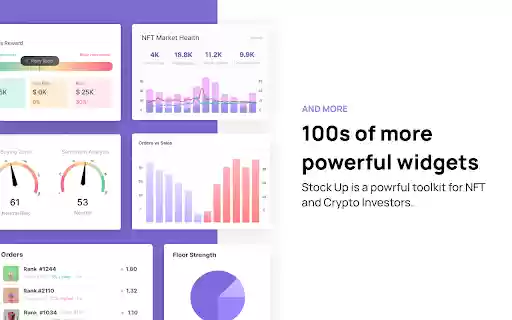 Stock Up: DeFi, NFT and Web3 Extension  from Chrome web store to be run with OffiDocs Chromium online