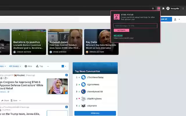Stoic Focus from Chrome web store to be run with OffiDocs Chromium online Stoic Focus from Chrome web store to be run with OffiDocs Chromium online