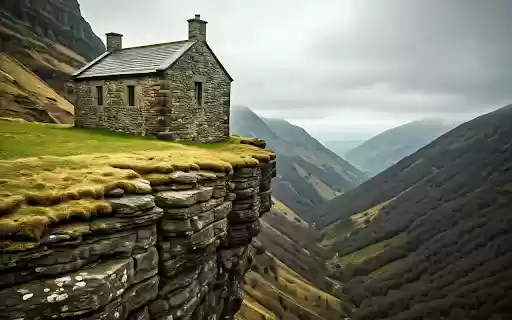 Stone house next to the valley  from Chrome web store to be run with OffiDocs Chromium online