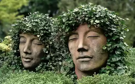 Stone statues and nature  from Chrome web store to be run with OffiDocs Chromium online