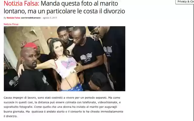 Stop Bufale  from Chrome web store to be run with OffiDocs Chromium online