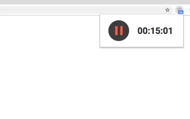 Stopwatch Extension  from Chrome web store to be run with OffiDocs Chromium online