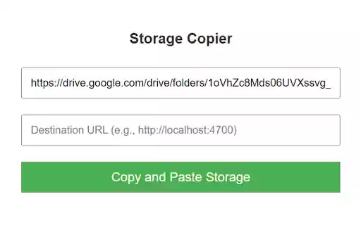 Storage Copier from Chrome web store to be run with OffiDocs Chromium online Storage Copier from Chrome web store to be run with OffiDocs Chromium online