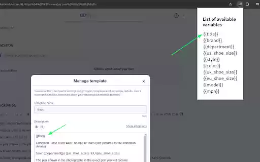 Strand Shoes Listing Helper  from Chrome web store to be run with OffiDocs Chromium online
