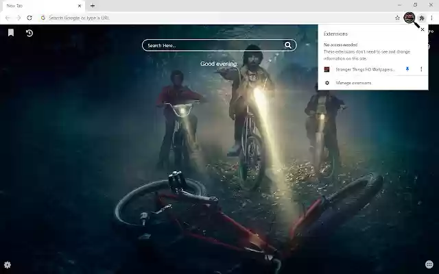 Stranger Things HD Wallpapers New Tab  from Chrome web store to be run with OffiDocs Chromium online