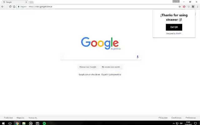 Strawer  from Chrome web store to be run with OffiDocs Chromium online