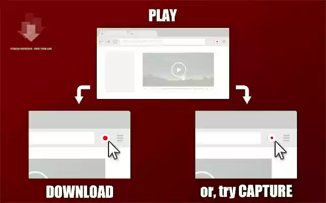 O Stream Recorder baixa o HLS como MP4 da Chrome Web Store para ser executado com o OffiDocs Chromium online