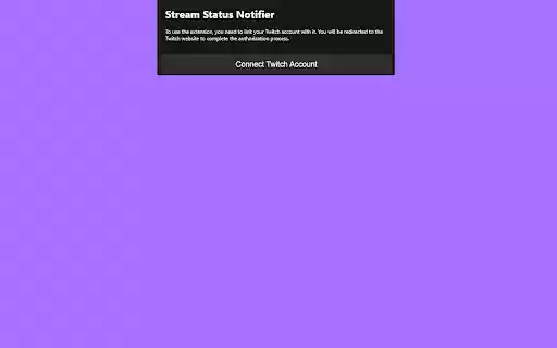 Stream Status Notifier  from Chrome web store to be run with OffiDocs Chromium online