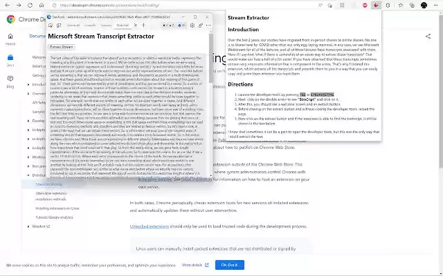 Stream Transcript Extractor from Chrome web store to be run with OffiDocs Chromium online Stream Transcript Extractor from Chrome web store to be run with OffiDocs Chromium online