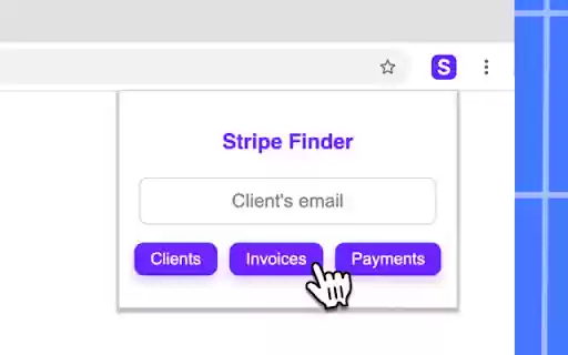 Stripe Finder  from Chrome web store to be run with OffiDocs Chromium online