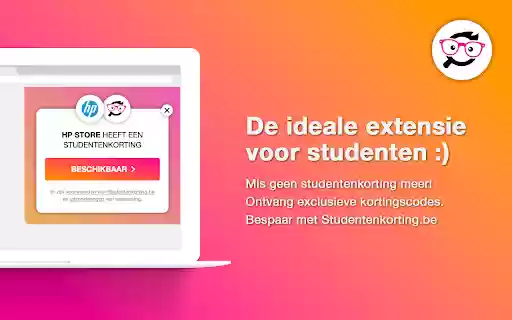 Studentenkorting BE Ontvang kortingscodes  from Chrome web store to be run with OffiDocs Chromium online