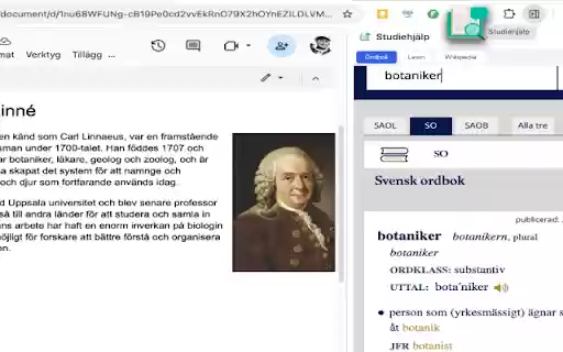Studiehjälp  from Chrome web store to be run with OffiDocs Chromium online