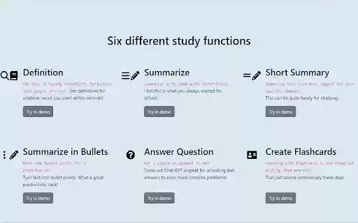 StudyMateAI  from Chrome web store to be run with OffiDocs Chromium online