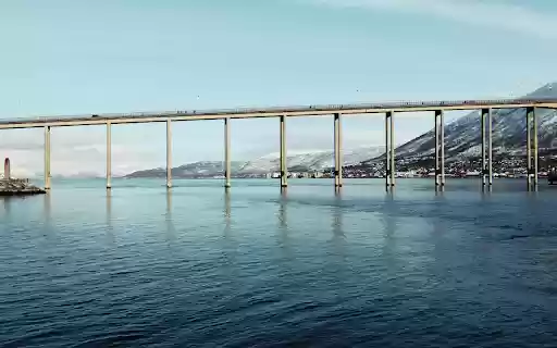 Stunning Arctic Bridge View in Tromsø, Norway  from Chrome web store to be run with OffiDocs Chromium online