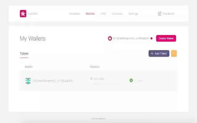 SubDAO  from Chrome web store to be run with OffiDocs Chromium online