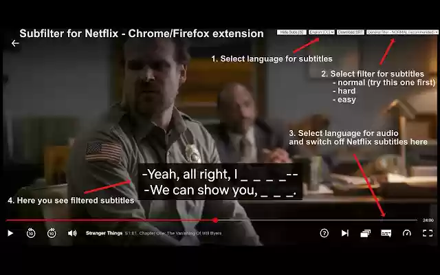 Subfilter for Netflix from Chrome web store to be run with OffiDocs Chromium online Subfilter for Netflix from Chrome web store to be run with OffiDocs Chromium online