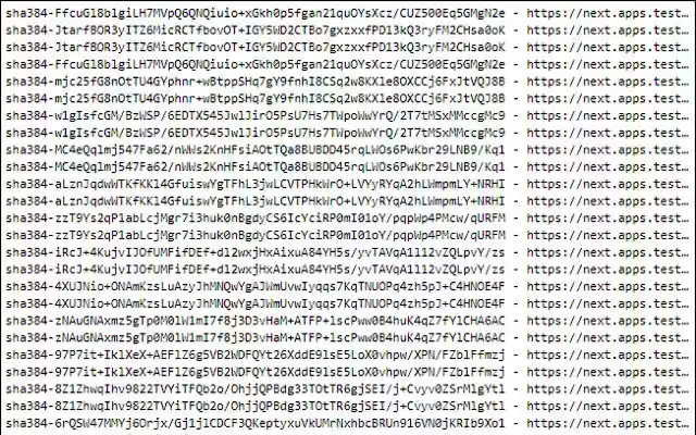 Subresource Integrity (SRI) Hash Generator  from Chrome web store to be run with OffiDocs Chromium online