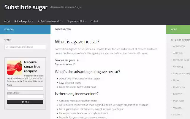 Substitute sugars  from Chrome web store to be run with OffiDocs Chromium online