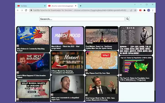 Subtitle Searcher Downloader for Youtube from Chrome web store to be run with OffiDocs Chromium online Subtitle Searcher Downloader for Youtube from Chrome web store to be run with OffiDocs Chromium online