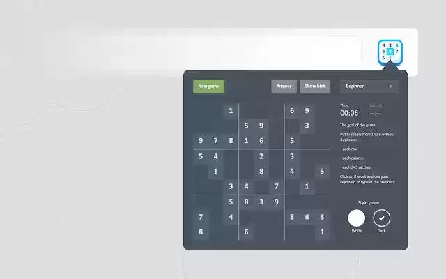 Sudoku Classic from Chrome web store to be run with OffiDocs Chromium online Sudoku Classic from Chrome web store to be run with OffiDocs Chromium online