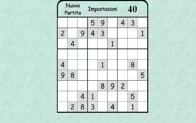 Sudoku Dinamico  from Chrome web store to be run with OffiDocs Chromium online