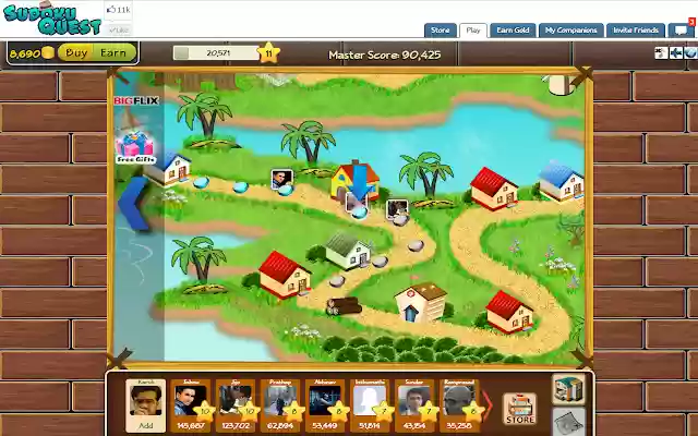 SudokuQuest  from Chrome web store to be run with OffiDocs Chromium online