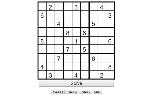 يتم تشغيل Sudoku Solver من متجر Chrome الإلكتروني مع OffiDocs Chromium عبر الإنترنت