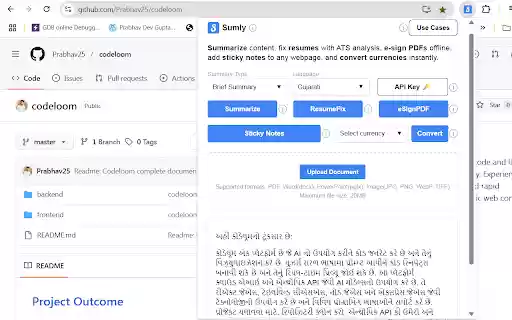 Sumly Maximize Your Workflow with 5 in 1 Power  from Chrome web store to be run with OffiDocs Chromium online