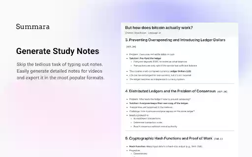 Summara YouTube AI Summary  Transcript  from Chrome web store to be run with OffiDocs Chromium online