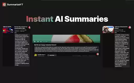 SummarizeYT YouTube Summary with ChatGPT  from Chrome web store to be run with OffiDocs Chromium online