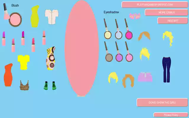 Summer Dress Up and Style Game  from Chrome web store to be run with OffiDocs Chromium online