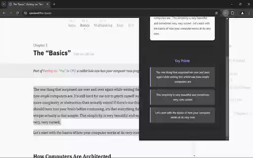 Summifier  from Chrome web store to be run with OffiDocs Chromium online