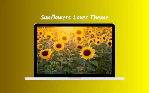 Sunflowers Lover Theme  from Chrome web store to be run with OffiDocs Chromium online