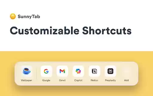 SunnyTab New tab with weather adaptive wallpapers and AI  from Chrome web store to be run with OffiDocs Chromium online