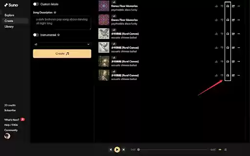 Suno Song Downloader_Suno Music Downloads  from Chrome web store to be run with OffiDocs Chromium online
