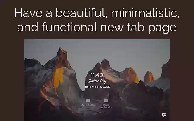 Sunrise New Tab Page  from Chrome web store to be run with OffiDocs Chromium online