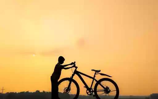 Sunset and bicycle  from Chrome web store to be run with OffiDocs Chromium online