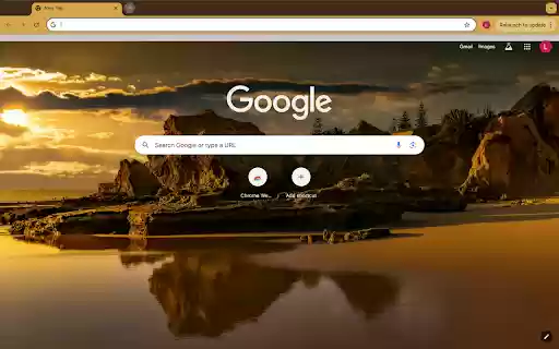 Sunset and rocky mountains  from Chrome web store to be run with OffiDocs Chromium online