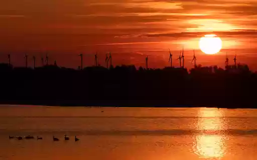 Sunset and Windmills  from Chrome web store to be run with OffiDocs Chromium online